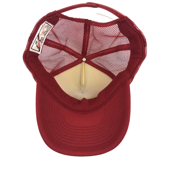 Vintage Otto Snapback Mesh Hat The Big Tease Truckers Cap Red White 39-169 - Picture 6 of 7